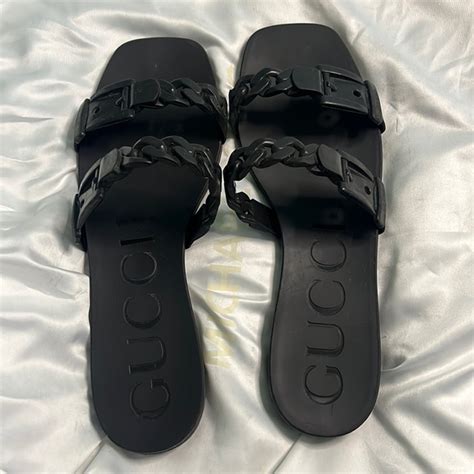 gucci teena sandal|Gucci ladies slides.